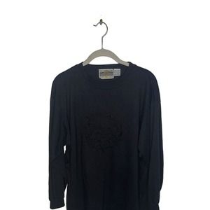 Men’s NEO-Classic Outfitters Black Crewneck Sweater  Pullover Sweater Vintage